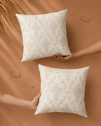 Ivory Damask Decorative Pillow