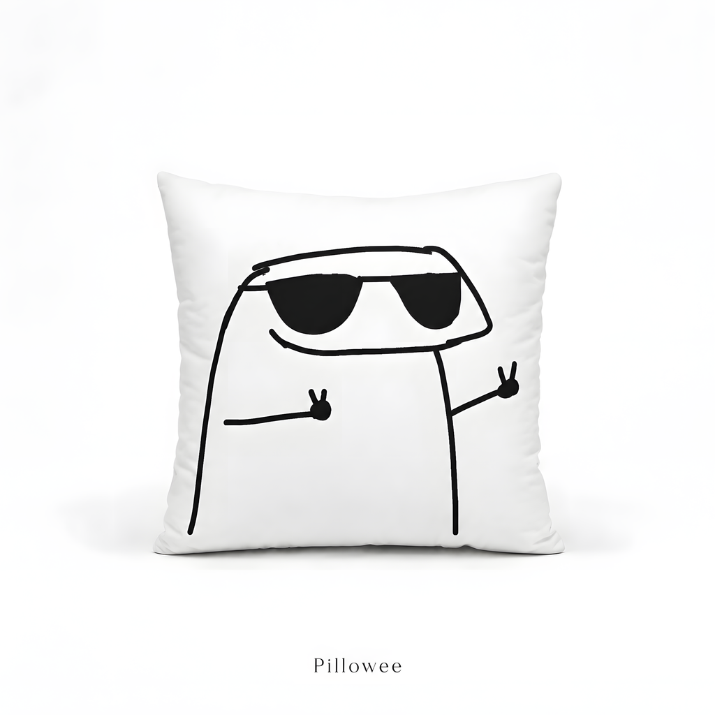 Cool Character Throw Pillow case