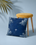Deep Blue Cloudscape pillow case
