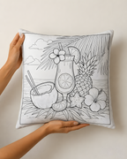 Tropical Cocktail Art Pillow Case