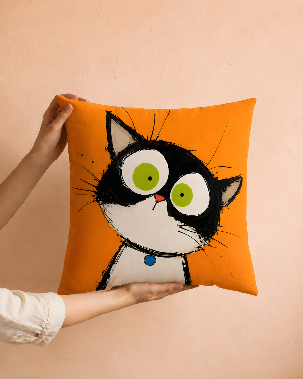 Cute Kitten Throw Pillow Case