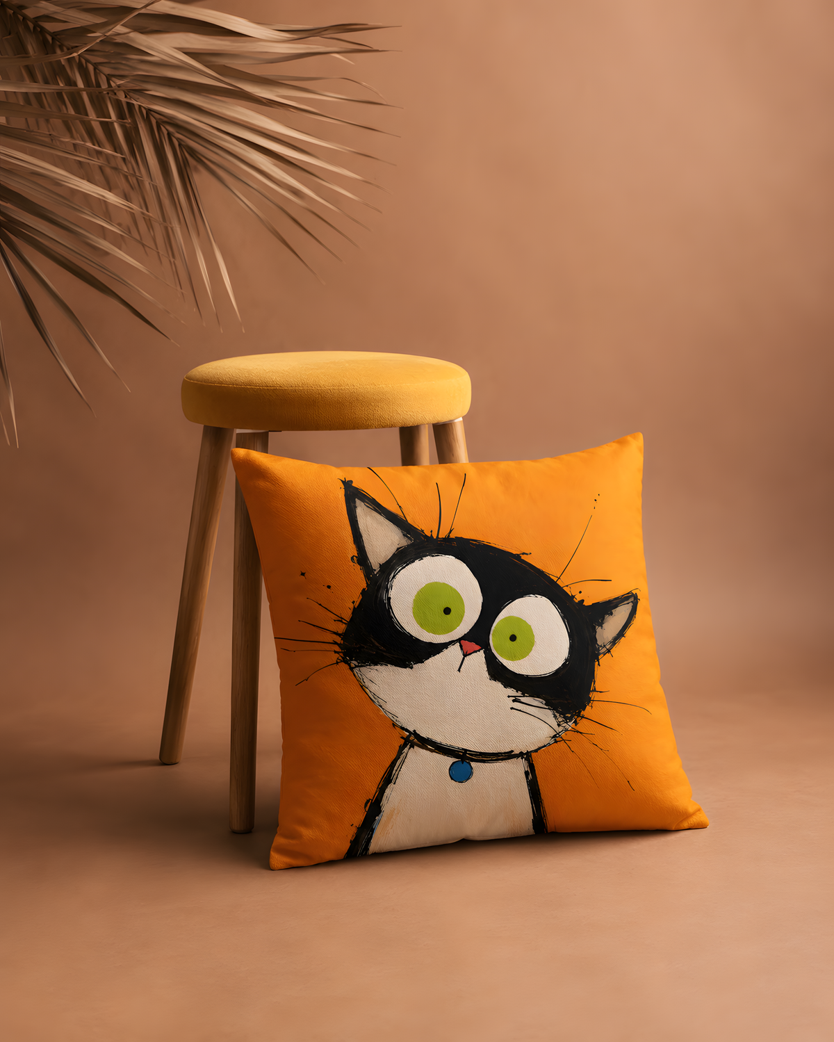 Cute Kitten Throw Pillow Case