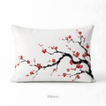 Japanese Cherry Blossom Lumbar Pillow