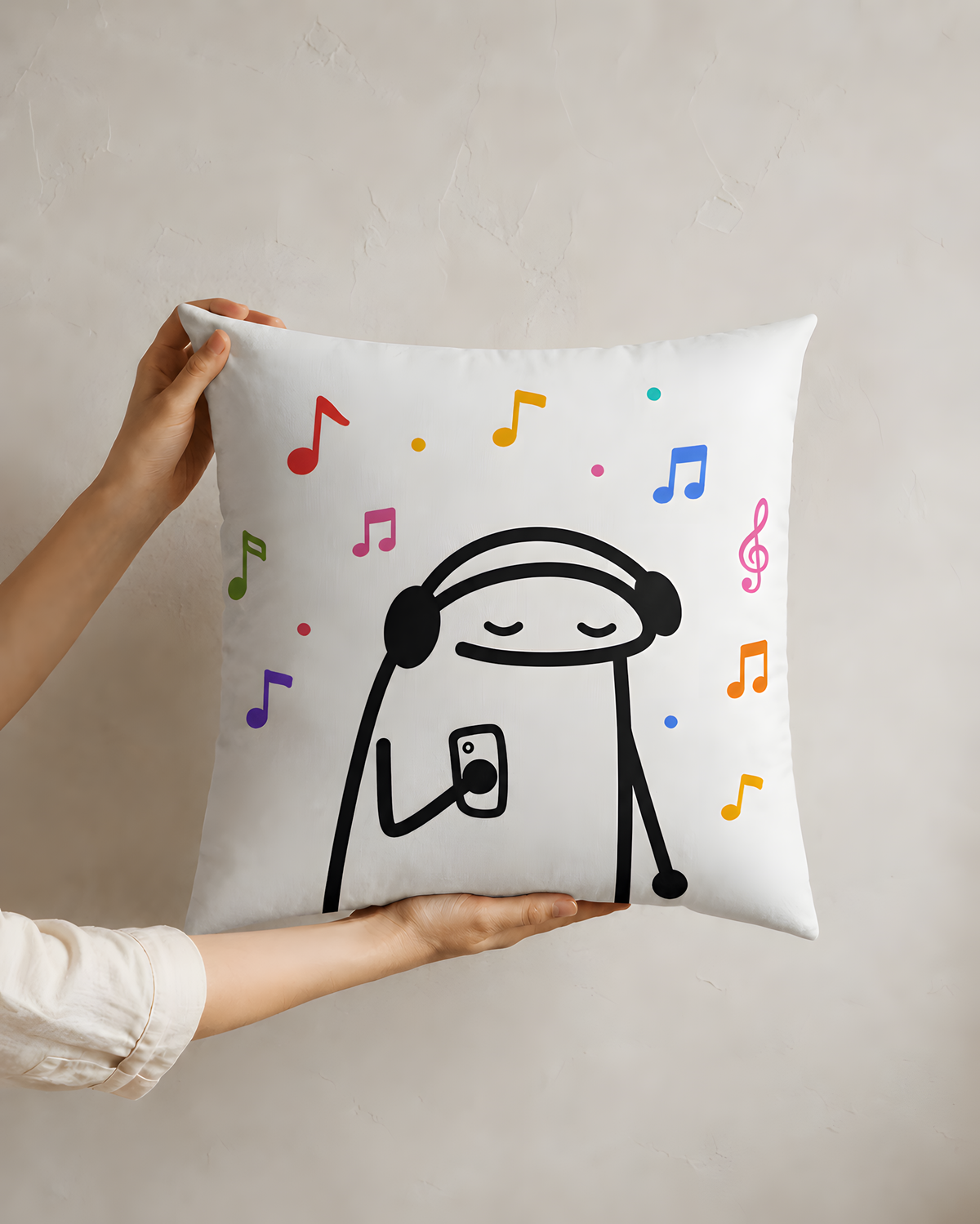 Music Lover Doodle Pillow Case
