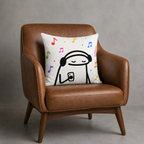 Music Lover Doodle Pillow Case