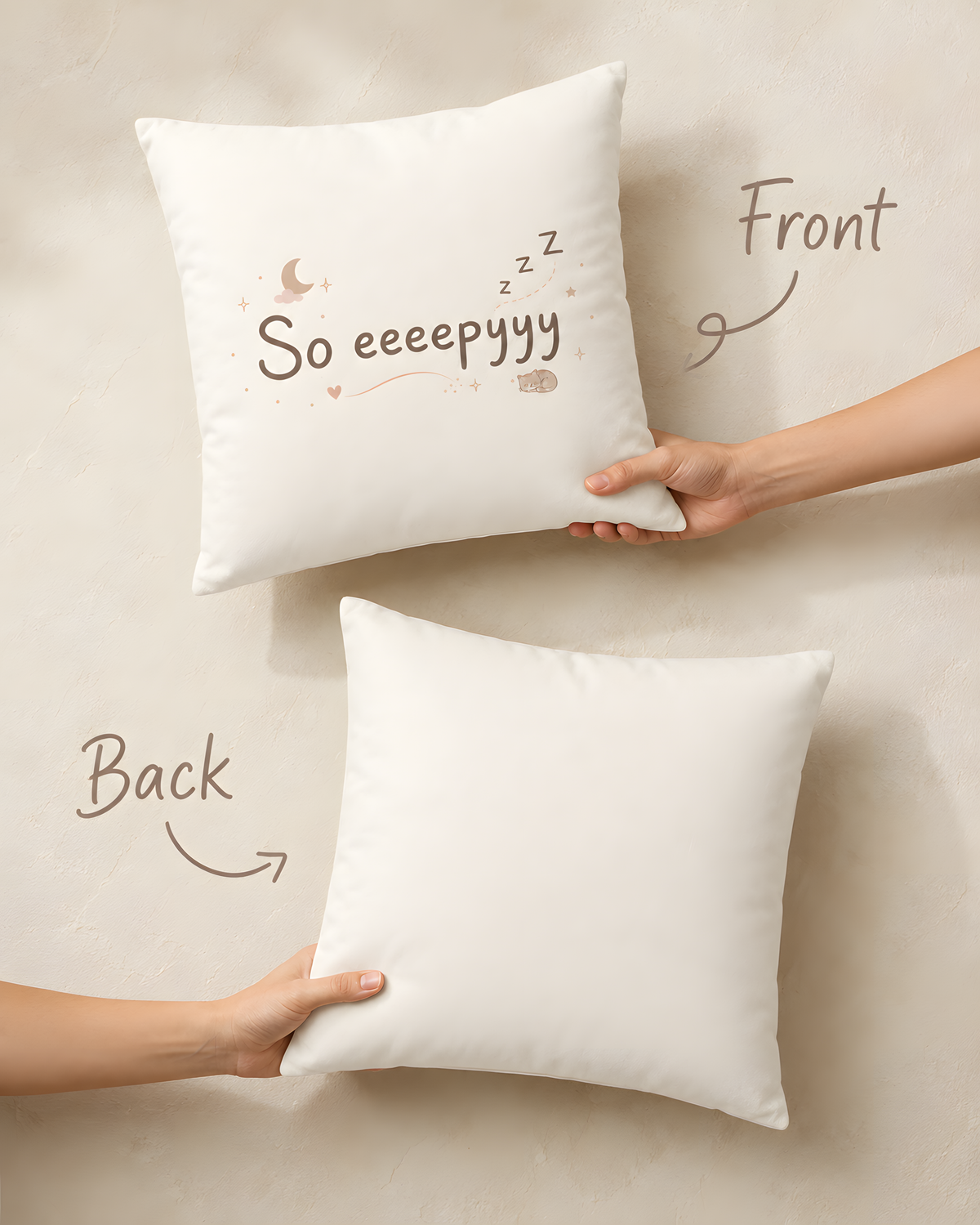 "So eeepyyy" Throw Pillow Case