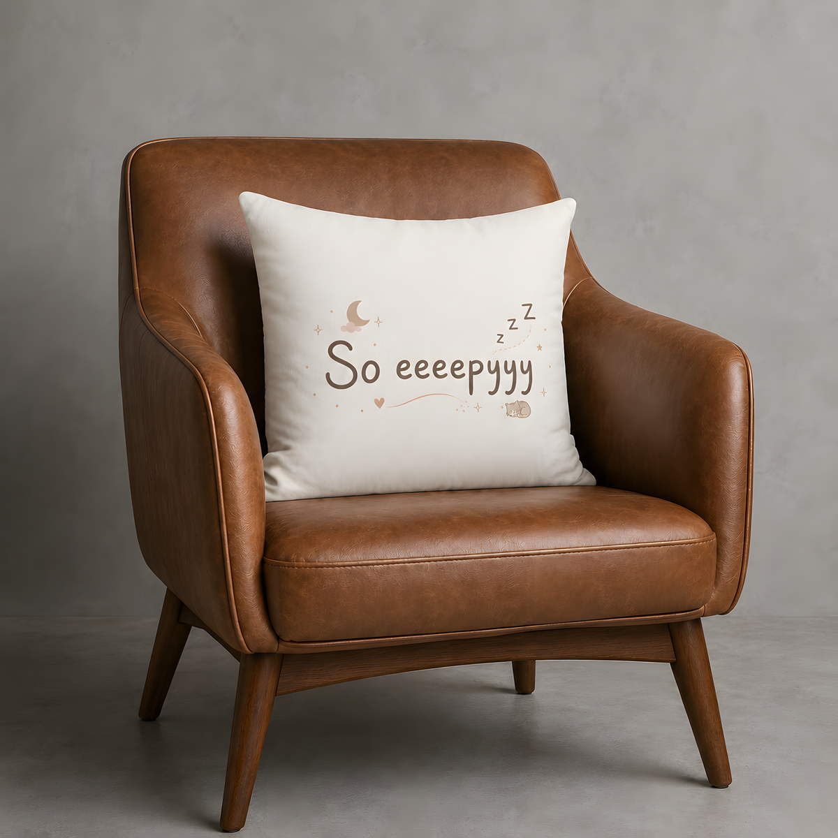 "So eeepyyy" Throw Pillow Case
