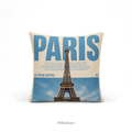 Paris Eiffel Tower Pillow Case