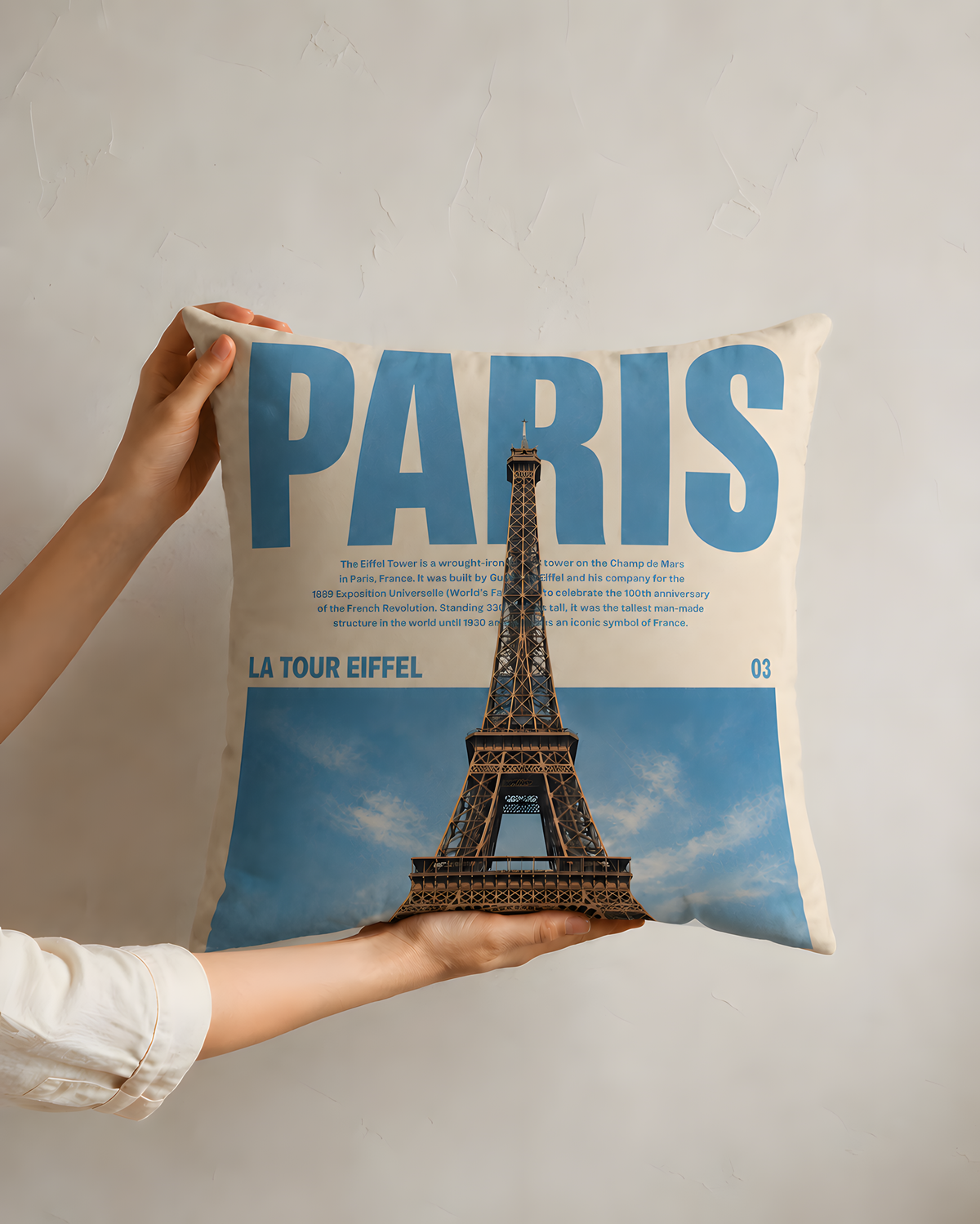 Paris Eiffel Tower Pillow Case