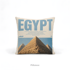 Vintage Egypt Pyramid Pillow