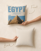 Vintage Egypt Pyramid Pillow