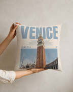 Vintage Venezia Campanile Travel Pillow