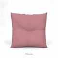 Dusty Rose Tufted Square Pillow