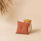 Terracotta Tufted Square Pillow