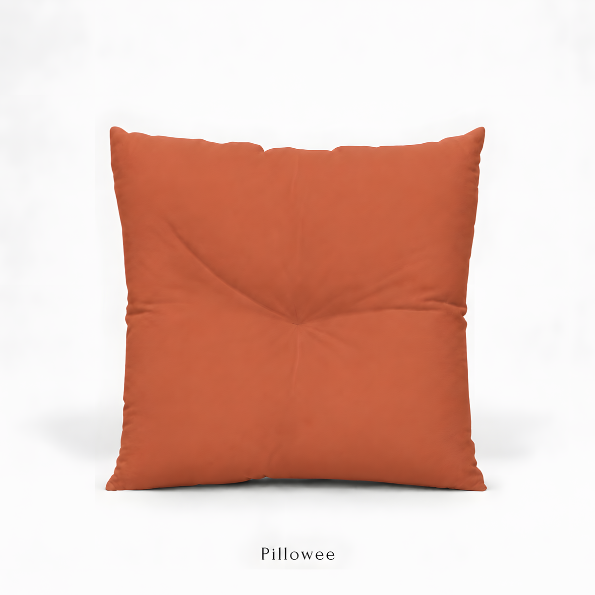 Terracotta Tufted Square Pillow
