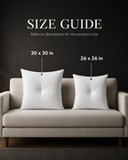 Burgundy Tufted Square Pillow