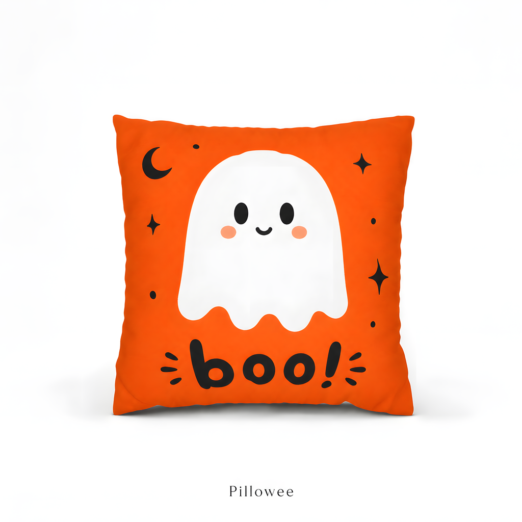Halloween Cute 'boo!' Ghost Pillowcase