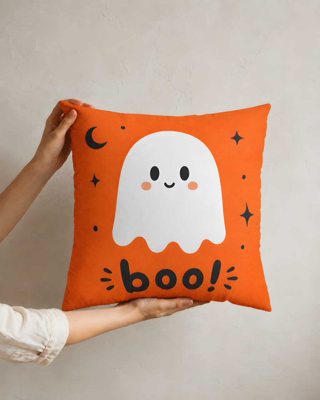 Halloween Cute 'boo!' Ghost Pillowcase