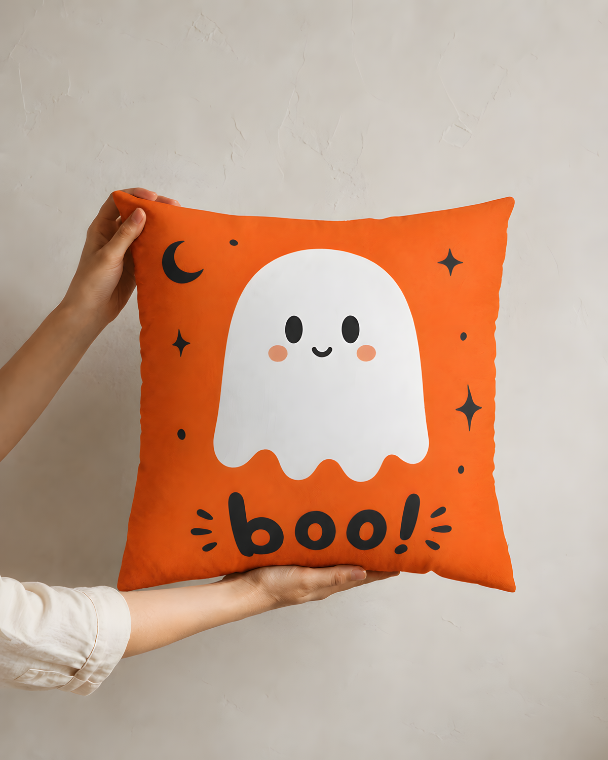 Halloween Cute 'boo!' Ghost Pillowcase