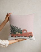 Vintage Truck Christmas Pillowcase for Holiday