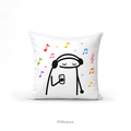 Music Lover Doodle Pillow Case