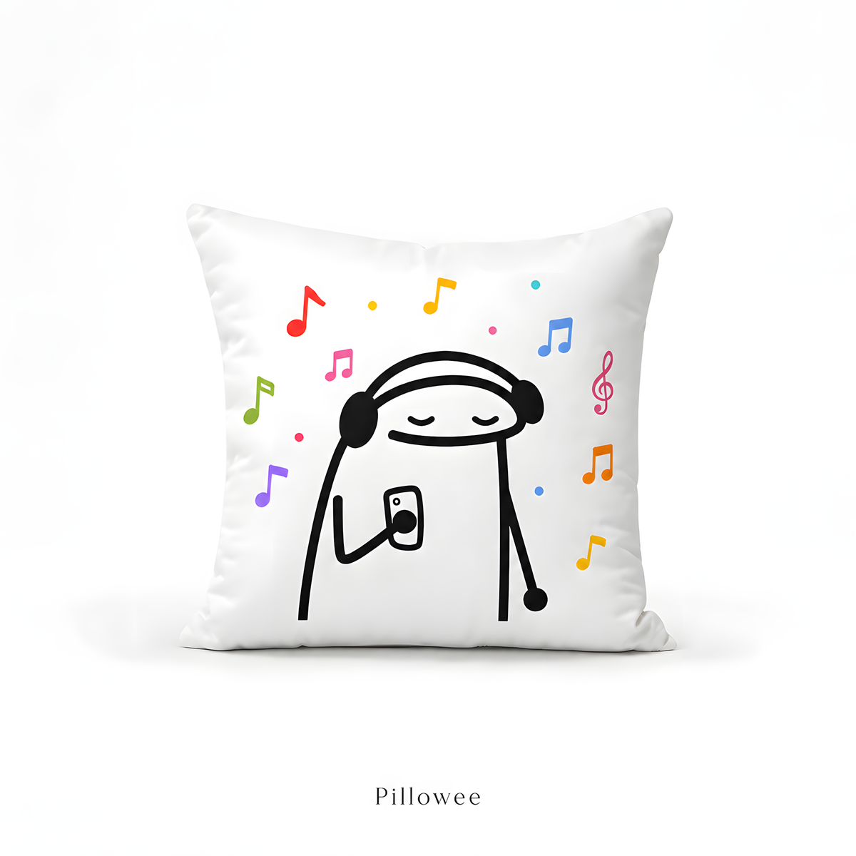 Music Lover Doodle Pillow Case