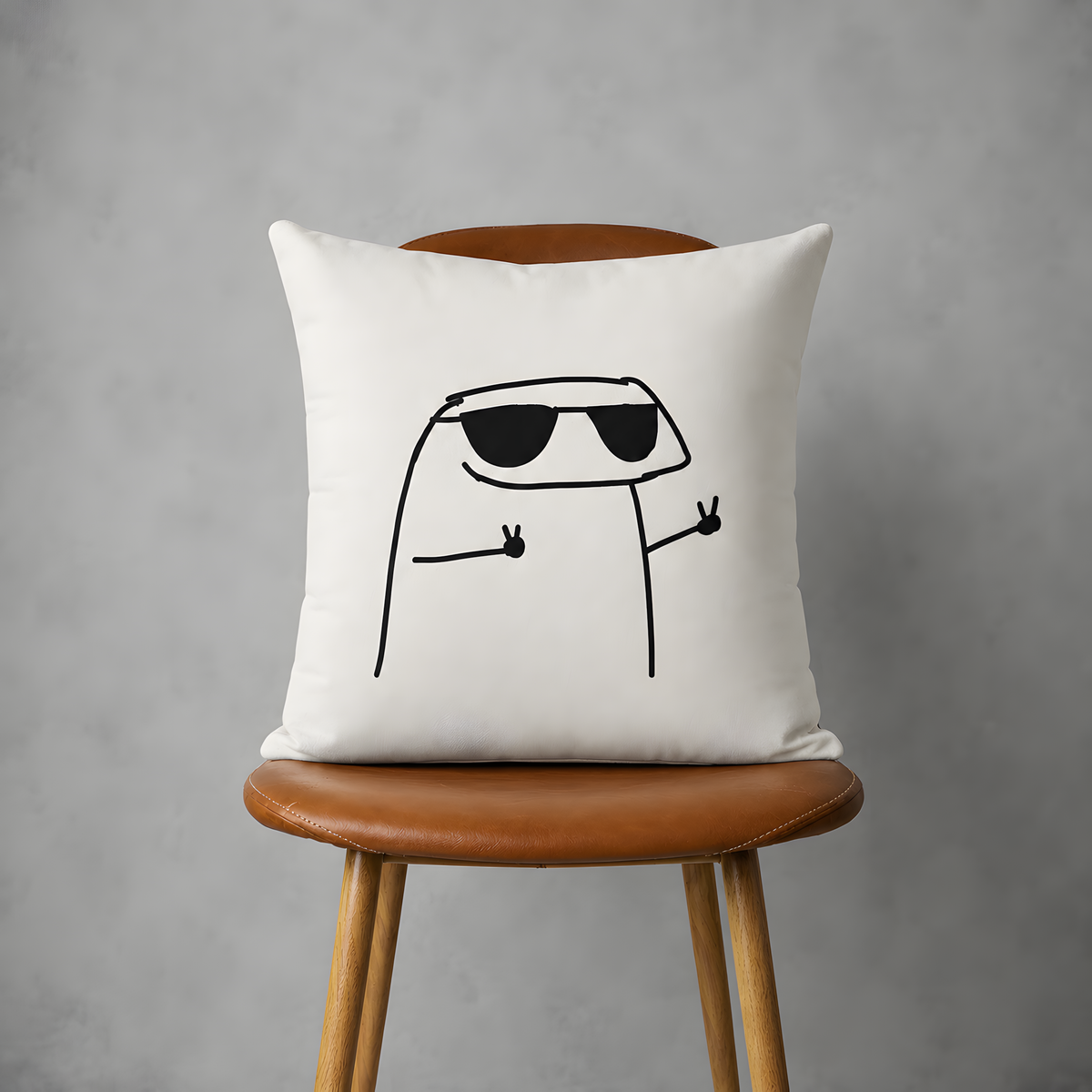 Cool Character Throw Pillow case