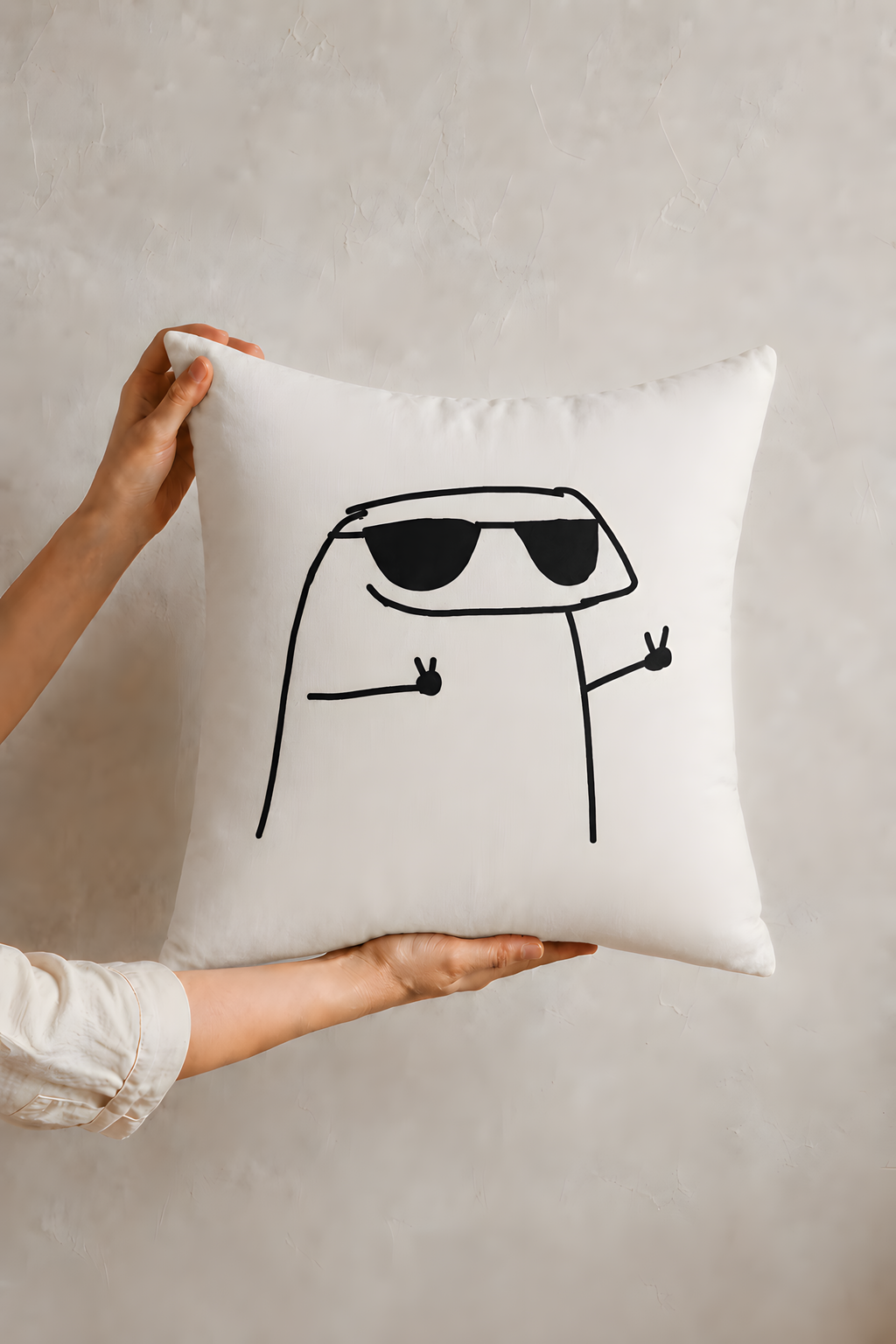 Cool Character Throw Pillow case