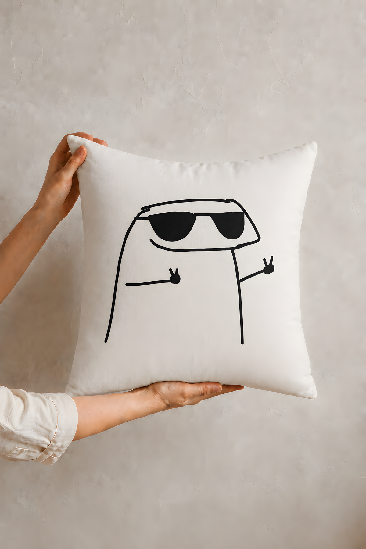 Cool Character Throw Pillow case