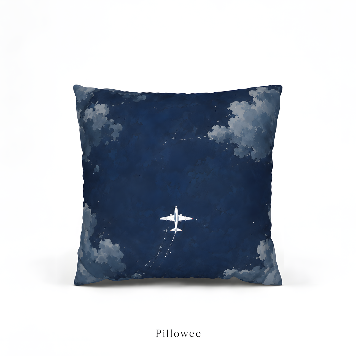 Deep Blue Cloudscape pillow case