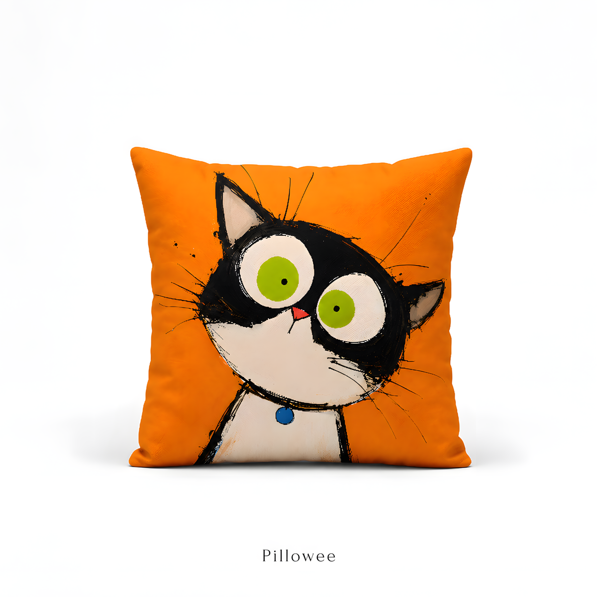 Cute Kitten Throw Pillow Case