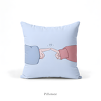 Blue Pinky Promise Pillow Case