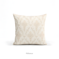 Ivory Damask Decorative Pillow