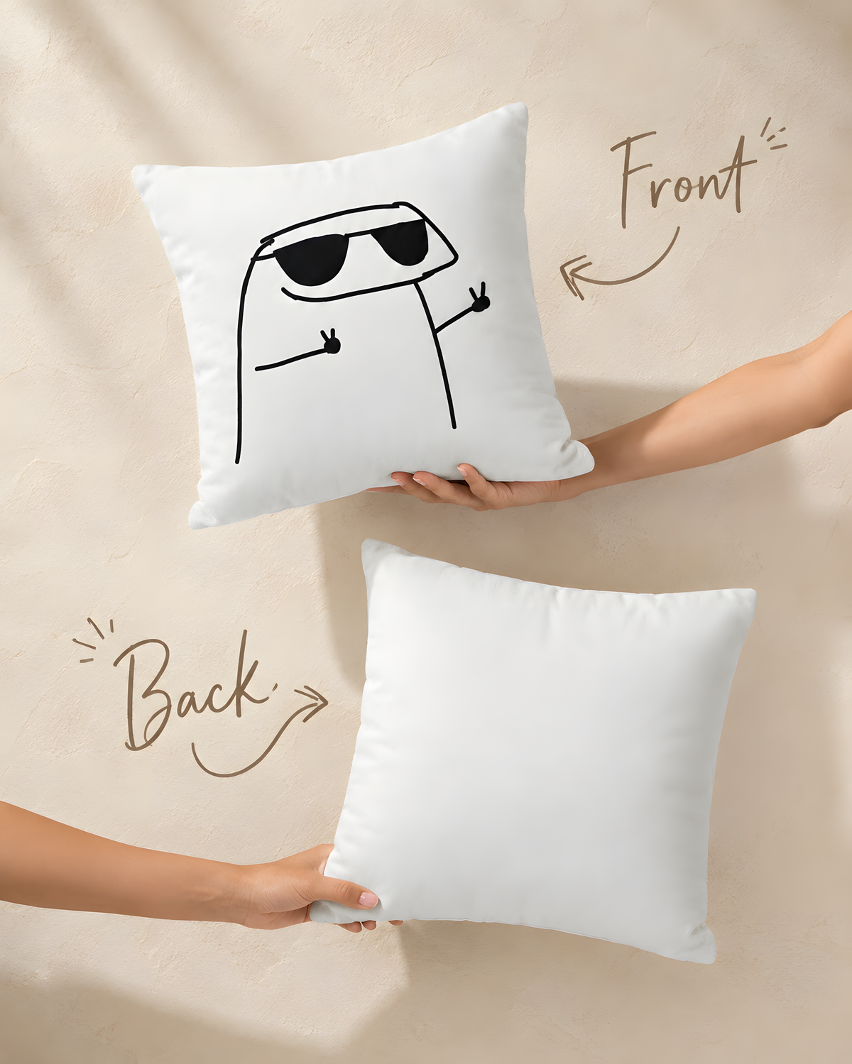 Cool Character Throw Pillow case